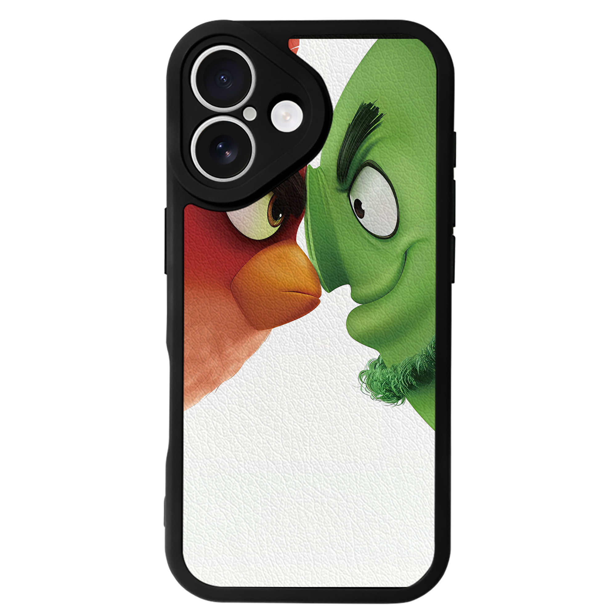 （画像用） Angry Birds アングリーバード 【iPhone 16シリーズ対応】シリコンスマホケース（レザー調） 材質：シリコン